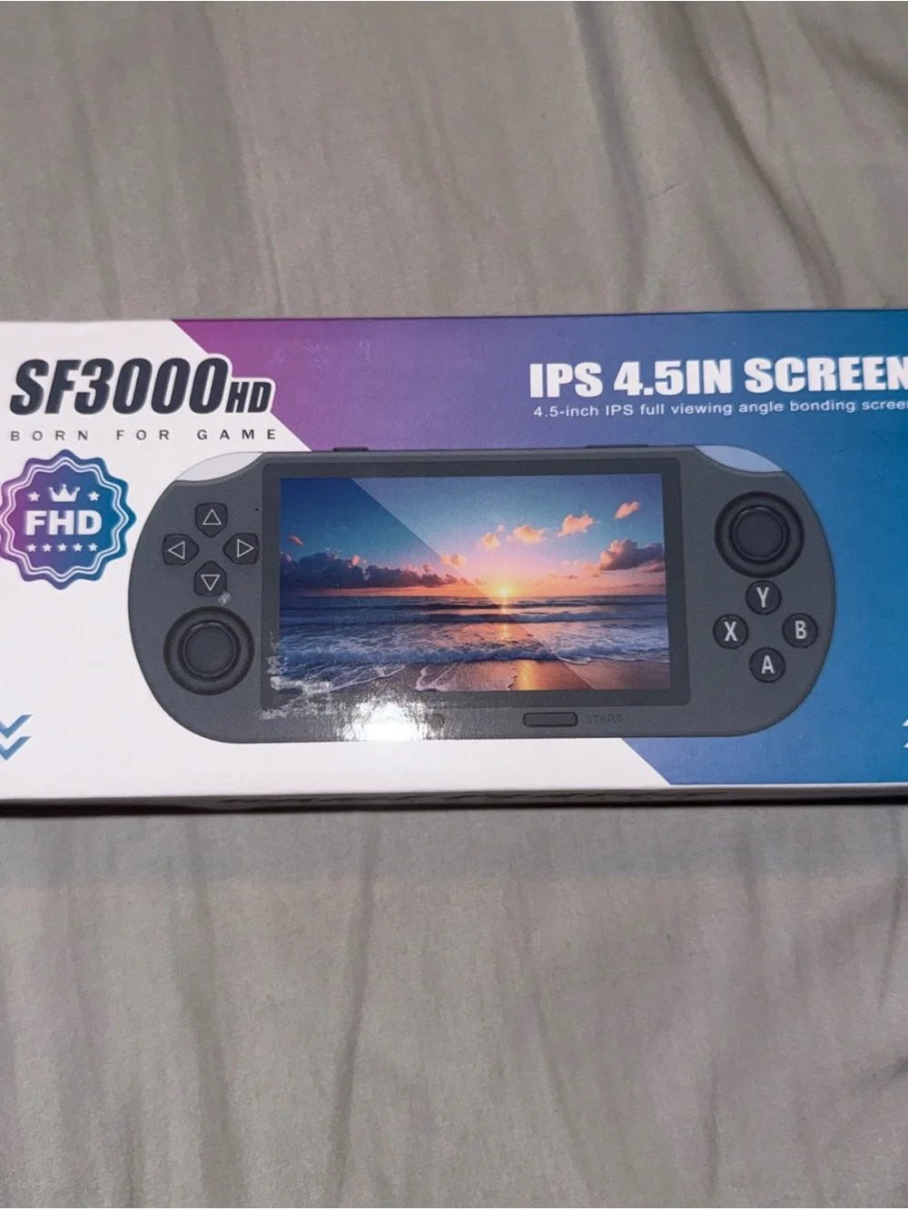 Gray Portable Handheld Gaming Console with 4.5